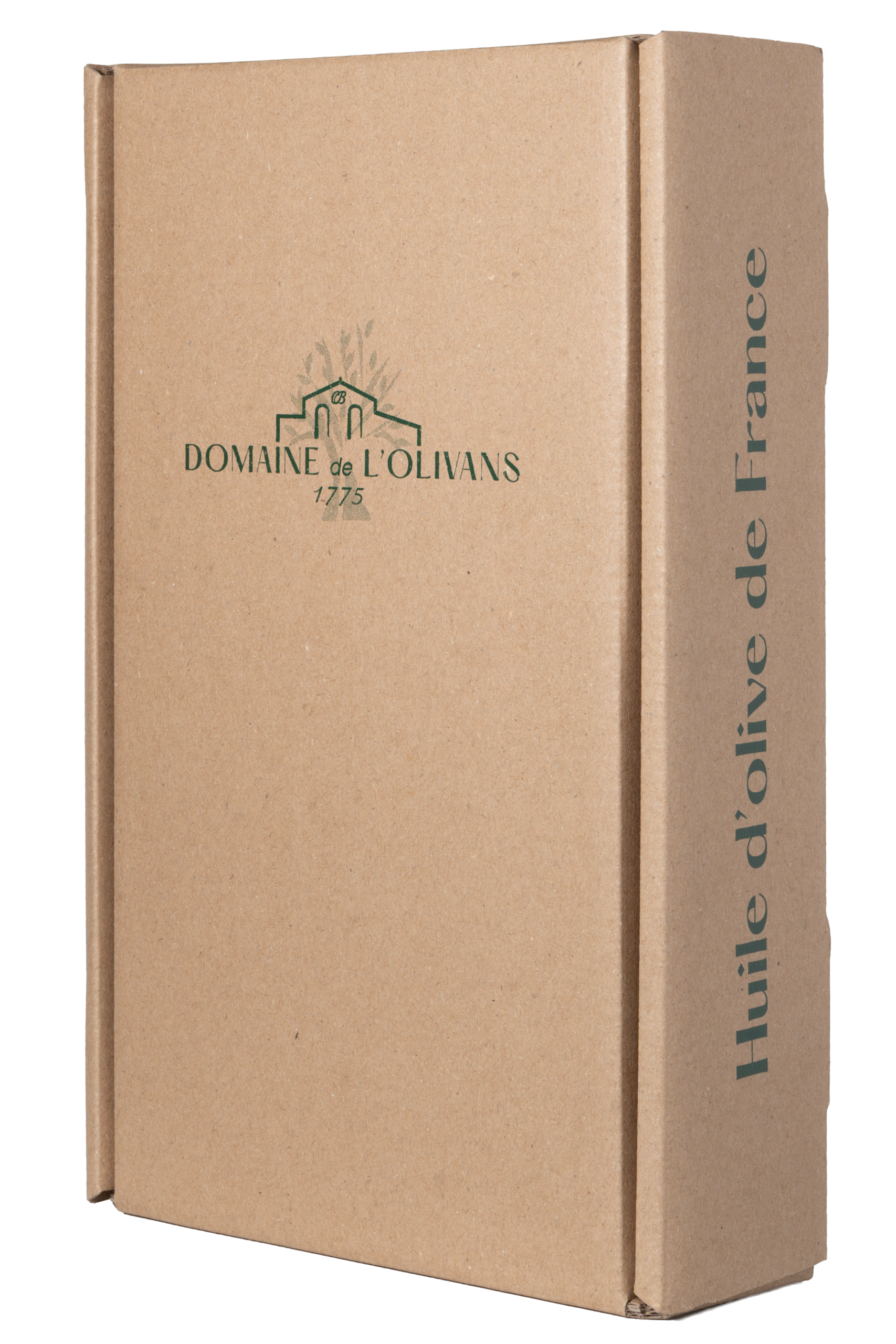 Packshot coffret huile d'olive 