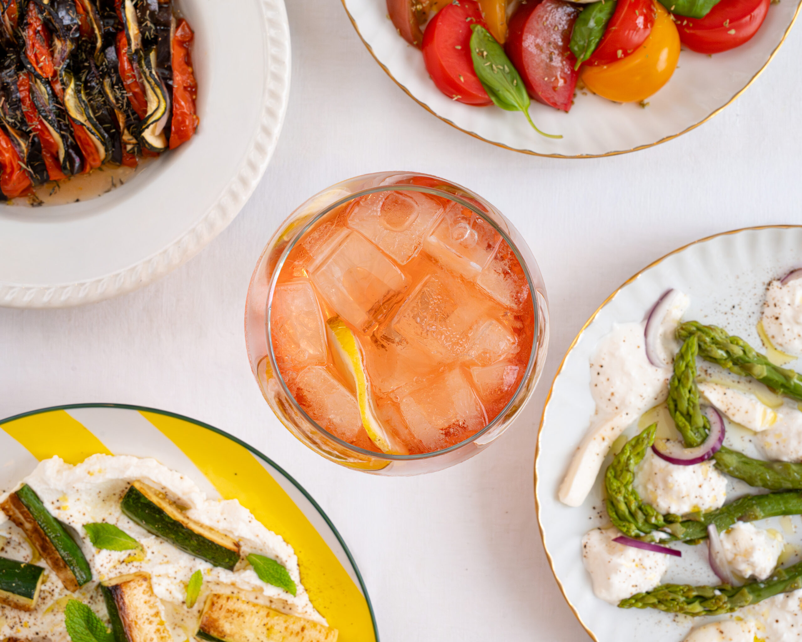 Table traiteur avec Spritz